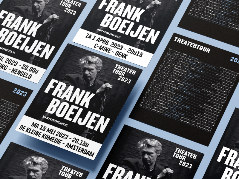 Promotieflyers Frank Boeijen Theater Tour